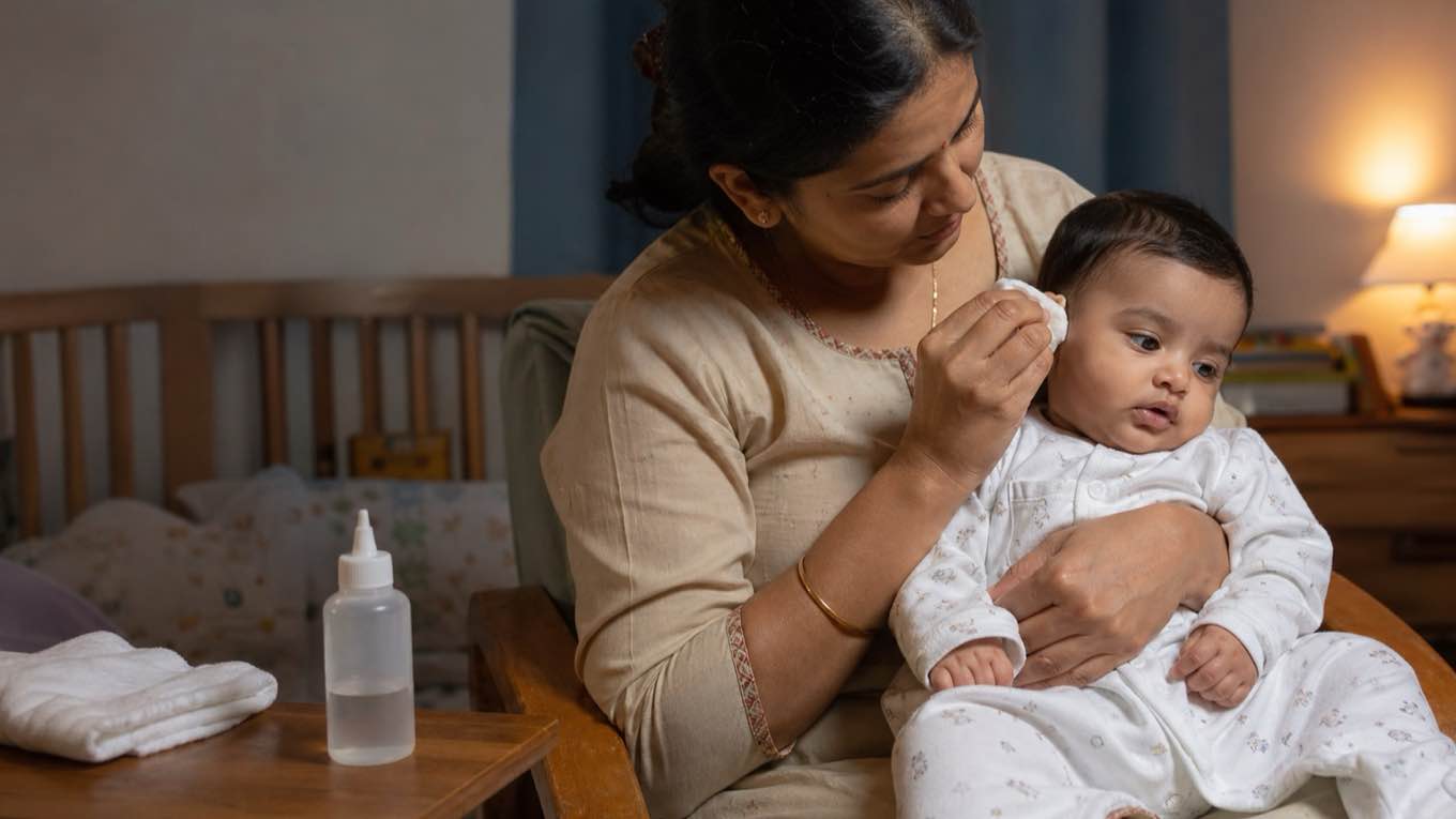 Eyes, ears and nose: the safe way to clean a baby, and what to never put in