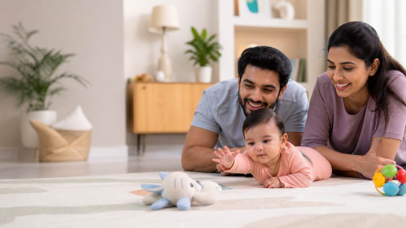 Your baby at 4 months: rolling, laughing and the four-month sleep change