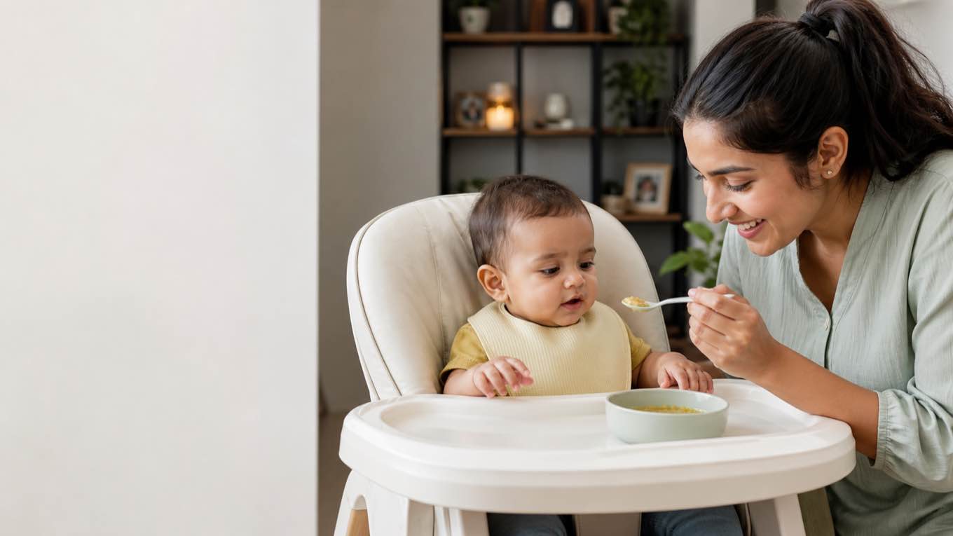 Your baby at 6 months: sitting, solids and the first tooth
