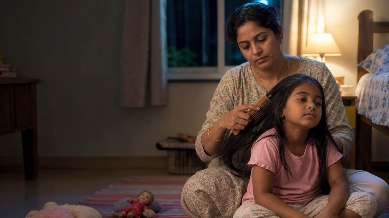Why you do not need to brush your child's hair every day