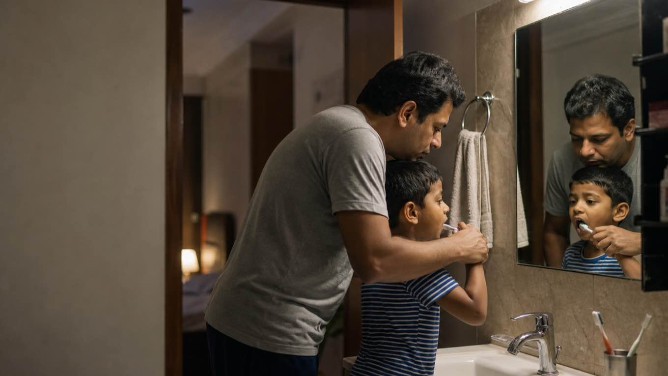 Why you should brush your child's teeth for them — until about seven