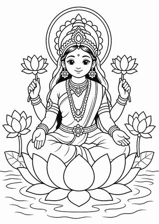 தாமரையில் லட்சுமி