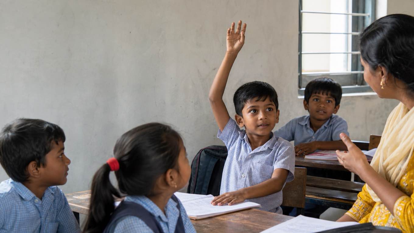 Helping a child speak up in class