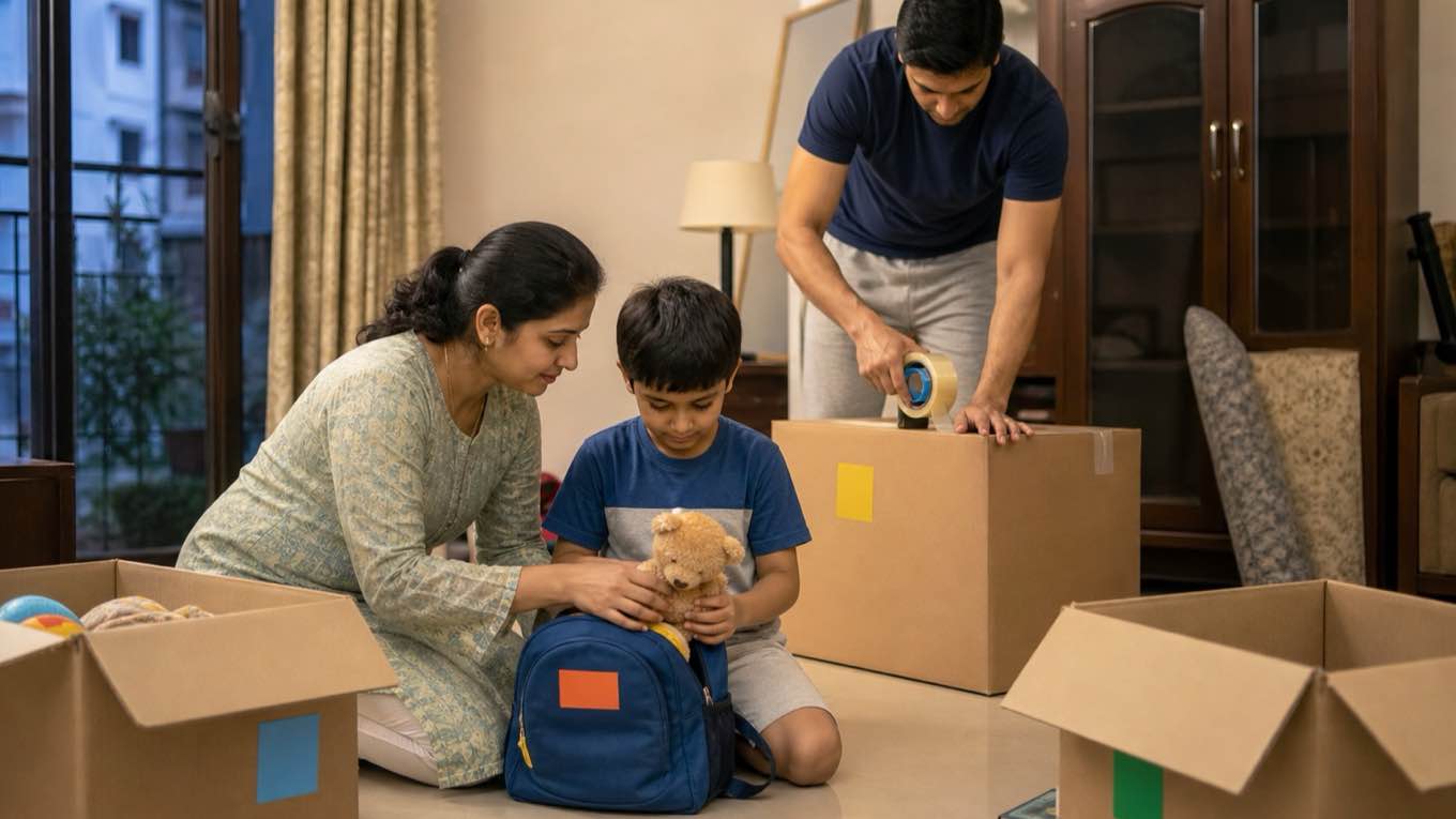 Moving house or city with children: making a transfer easier on them