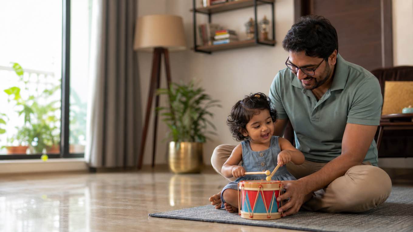 Your toddler at 19 months: climbing everything and copying everyone