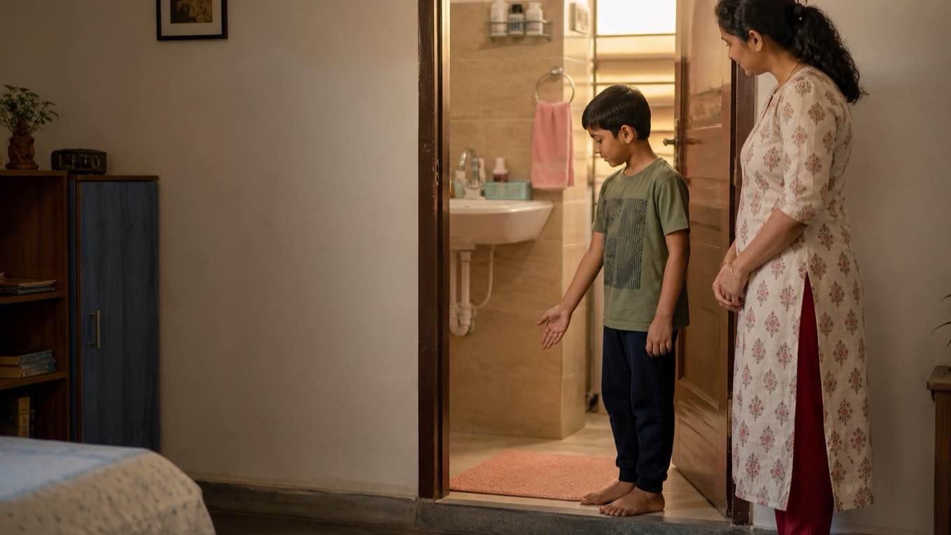 When can a child bathe alone? The ages, the safety rules and the privacy question